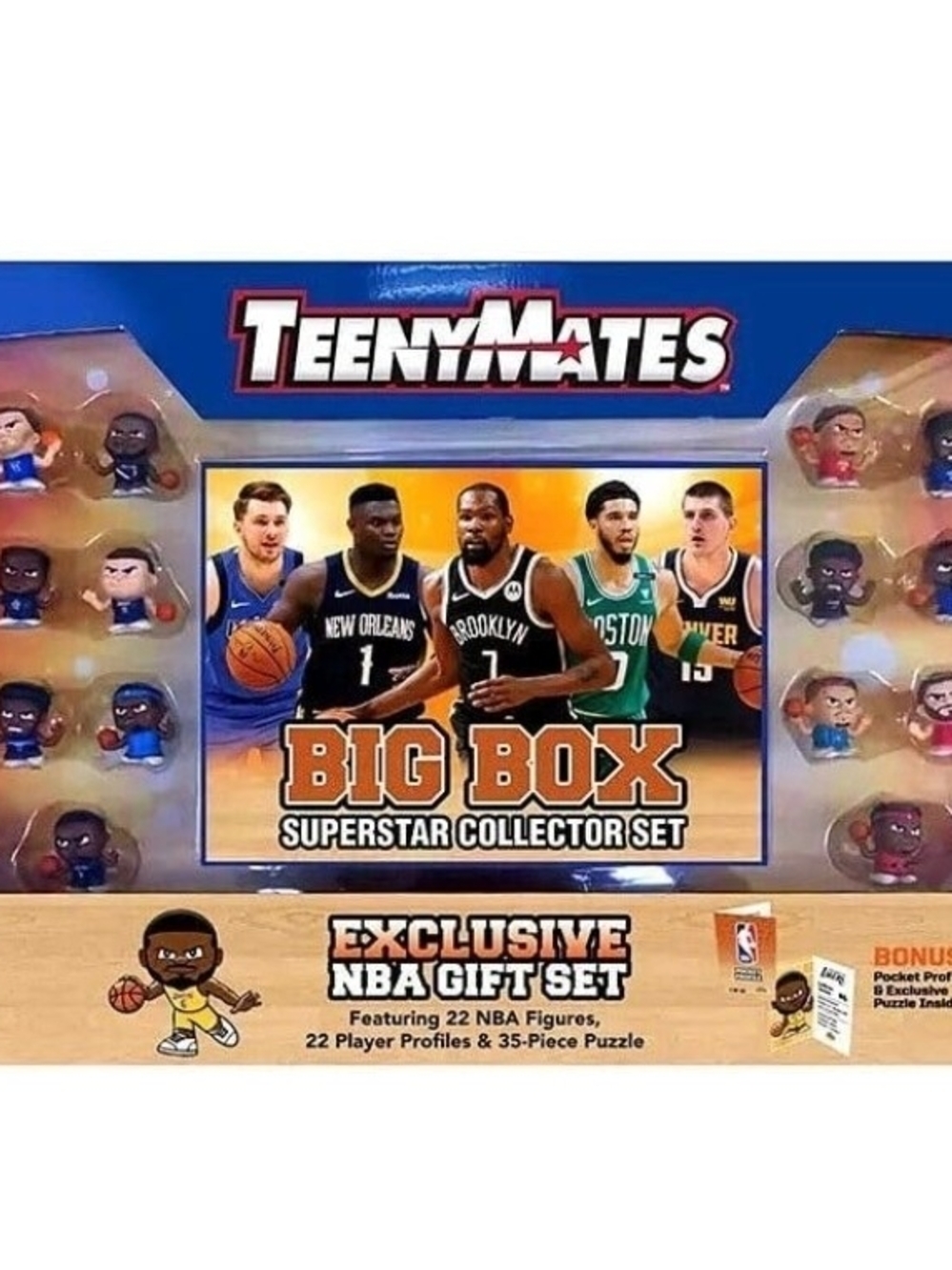 NBA TeenyMates Mini Basketball Player Figures - Superstar Collector Set